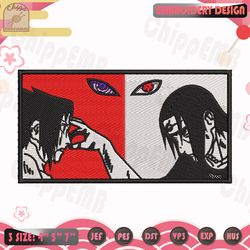sasuke embroidery, itachi embroidery, naruto embroidery design, anime embroidery file, machine embroidery designs