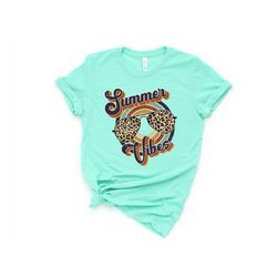 summer vibes shirt,summer cheetah shirt,vacation shirts for women,retro vintage summer vibes shirt,vacay mode,vacation t