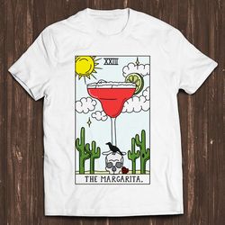 margarita tarot reading future card meme gamer funny art design unisex retro cult movie music top cool gift tee - a716