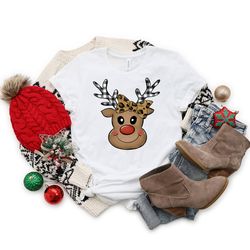 leopard reindeer christmas shirt,reindeer shirt,peeping reindeer shirt,merry christmas shirt,christmas family shirt,xmas