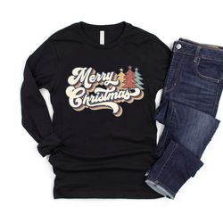 vintage merry christmas shirt,merry christmas shirt,christmas t-shirt,christmas family shirt,christmas gift,70s style me
