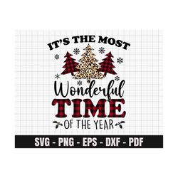 it's the most wonderful time of the year png, christmas svg, christmas svg, merry christmas cut files, digital download