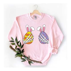easter eggs skeleton hand boobs shirt,easter eggs shirt,easter bunny shirt,easter skeleton shirt,easter matching family
