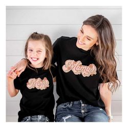 mama and mini matching shirts, mama and mini leopard shirt, mommy and me matching shirts, leopard mama shirt, mother's d