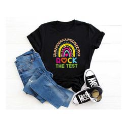 rock the test shirt,testing shirt,teacher shirts,state testing shirt,teacher team shirts,test day shirt,testing coordina