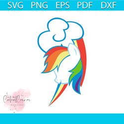 my little pony rainbow svg, cartoon svg, pony svg, animal svg, cute svg, color animal svg, adorable svg, cartoon vector,