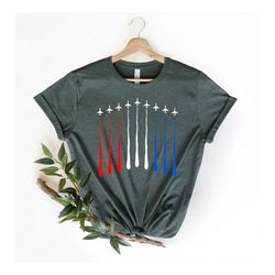 red white blue air force flyover shirt,4th of july shirt,red wine blue,independence day shirt,gift for women,american fl