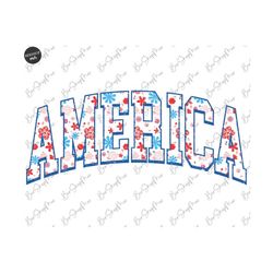 floral america varsity png, 4th of july png, retro png, usa png, american patriotic png, fourth of july t shirt design,
