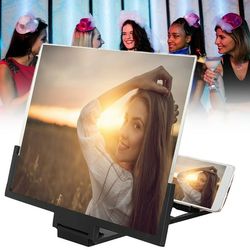 folding 3d phone screen magnifier stand