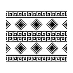 Seamless Greek Wave Diamond Pattern Svg, Greek Key Pattern Svg, Roman ...