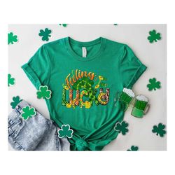 feeling lucky shirt, lucky tshirt, irish t shirt, shamrocks t-shirt,family matching st. patrick's day gift tee,western l