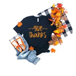 give thanks shirt,thankful fall, pumpkin day,thankful family shirts,thanksgiving shirts,family matching shirts,family di