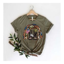 army rainbow shirt, america soldier trail shirt, american shirts, 4th of july, patriotic shirt,patriotic family shirts,v