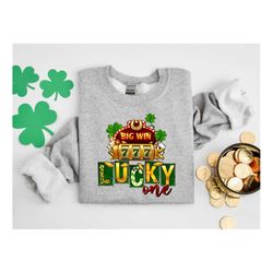 st. patrick's lucky one shirt, lucky shirt, happy go lucky, shamrock shirt, st. patty's shirt, st patrick's day gift, ir