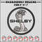 Shelby logo embroidery design