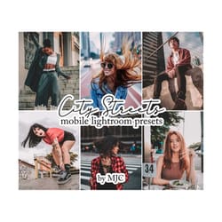 city lightroom presets, instagram presets, lifestyle photo editing, blogger and influencer presets, dng, xmp, mobile, de