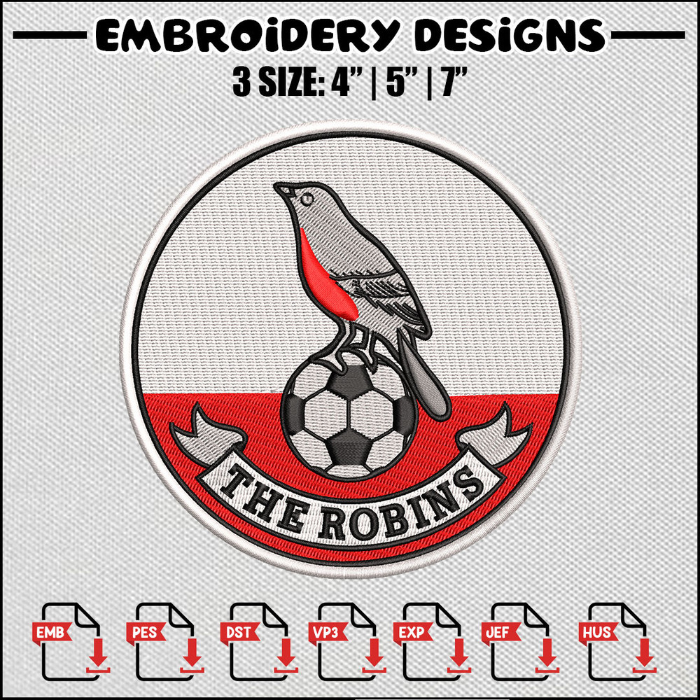 The robins embroidery design