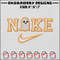 Nike ghost orange embroidery design