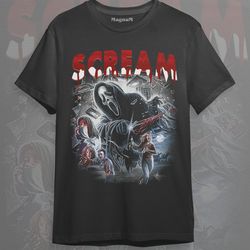 scream vintage halloween tshirt - horror movie tee - scream merch - scream horror movie shirt - scream ghostface shirts-