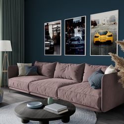 luxury cars set of 3 posters, rolls royce poster, lamborghini poster, ferrari poster, wallpaper, poster, high profile ca