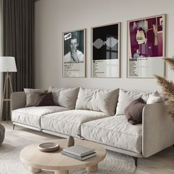 arctic monkeys set of 3 posters, arctic monkeys poster, arctic monkeys album cover, am, poster, graphic, poster wall art