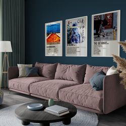 red hot chili peppers set of 3 posters, chili peppers, by the way cover, the getaway, deluxe, californication poster wal