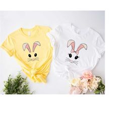 custom easter shirt, personalized bunny shirts, custom bunny family shirt, kids easter tshirt, toddler boy girl easter,