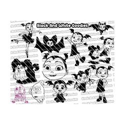 vampirina silhouette, vampirina svg, vampirina outline, vampirina cricut, vampirina svg outline, vampirina cut file, vam