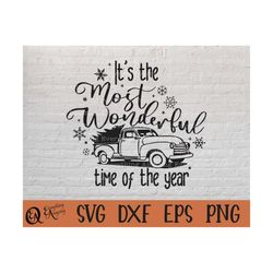 it's the most wonderful time of the year svg, christmas svg, winter svg, snowflake svg, snow svg, cricut svg, silhouette
