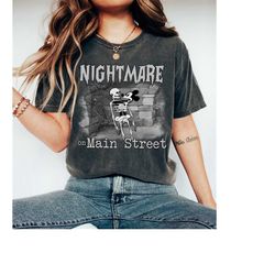 nightmare on main street mickey in skeleton silly vintage shirt, silly symphony halloween t-shirt, mickey's not so scary