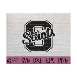 saints svg, saints mascot svg, saints school spirit svg, saints cheerleading svg, saints team gear, cricut, silhouette,
