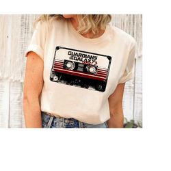 marvel guardians of the galaxy vol 3 awesome mix tape logo t-shirt, magic kingdom, disneyland vacation shirt, disney fam