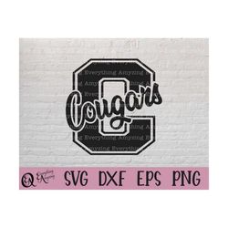 cougars svg, cougars mascot svg, cougars school spirit svg, cougars cheerleading svg, cougars gear, cricut, silhouette,