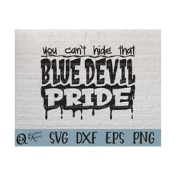 blue devils pride svg, blue devils mascot svg, blue devils school spirit, blue devils cheerleading, cricut, silhouette,