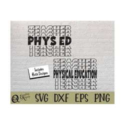 physical education teacher svg, phys ed teacher svg, pe teacher svg, gym teacher svg, teacher, coach, cricut, silhouette
