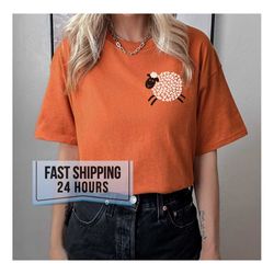 cute pocket sheep tshirt, sheep shirt, cute shirt, cute sheeps shirt, funny sheep kid shirt, animals tee, sheep lover gi