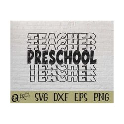 preschool teacher svg, preschool svg, back to school svg, pre-k teacher svg, preschool squad svg, cricut, silhouette, sv