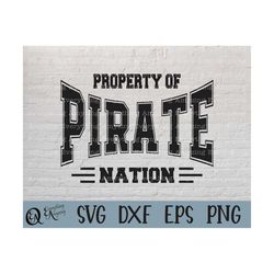 pirate nation svg, pirates mascot svg, pirates school spirit svg, pirates cheerleading, pirates svg, cricut, silhouette,