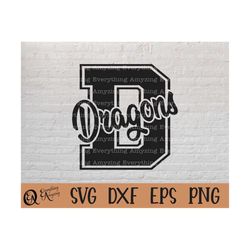 dragons svg, dragons mascot svg, dragon school spirit svg, dragons cheerleading svg, dragon gear svg, cricut, silhouette