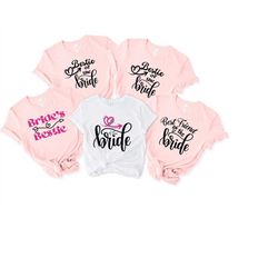 besties squad matching outfit shirts, wedding party shirt , bachelorette party t shirt, girls night wear, bride bestie s