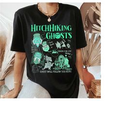 retro hitchhiking ghosts the haunted mansion shirt, disney ghost halloween t-shirt, foolish mortal shirt, halloween part