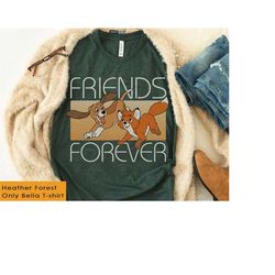 disney the fox and the hound friends forever t-shirt, disney group t-shirt, disneyland family matching t-shirts, magic k