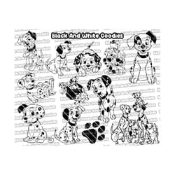 dalmatianssilhouette, 101 dalmatians svg, dalmatians outline, dalmatians svg outline, dalmatians cricut, dalmatians cut