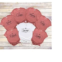 savage bride shirt, bachelorette party bride squad shirts, bachelorette party gifts, bride tribe t-shirt, wedding party