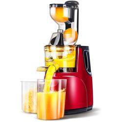 1pc US Plug Slow Masticating Juicer, Cold Press Juice Extractor Nama Juicer Orange Juicer Apples Orange Citrus Juicer