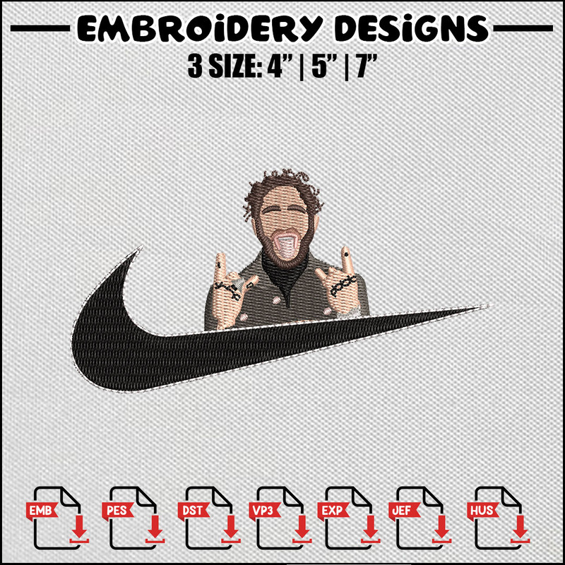 Nike men embroidery design