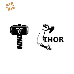 Thor And His Hammer, Famous Fictional Character Svg