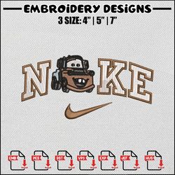 mater swoosh embroidery design, mcqueen embroidery, nike design, embroidery shirt, embroidery file, digital download