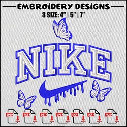 nike butterfly embroidery design, nike embroidery, nike design, embroidery shirt, embroidery file, digital download