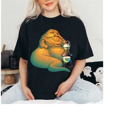 star wars jabba the hutt pose t-shirt, star wars fan gift, star wars disneyland family trip vacation gift unisex adult s